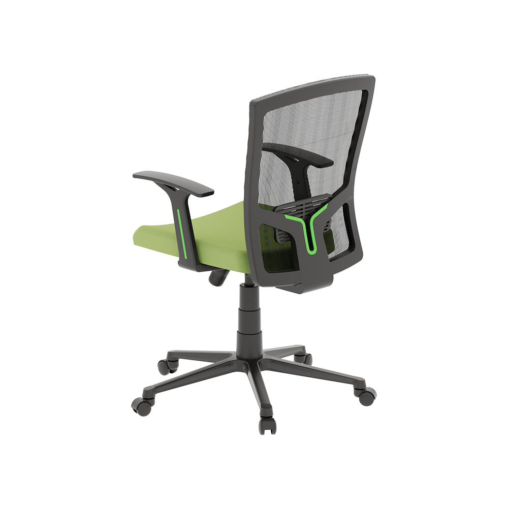 Flow Office Chair - Mesh - Mid Back - Moss Green