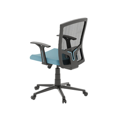 Flow Office Chair - Mesh - Mid Back - Sky Blue