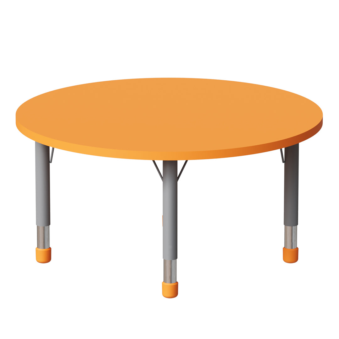 Orange Circle Kindergarten Desk