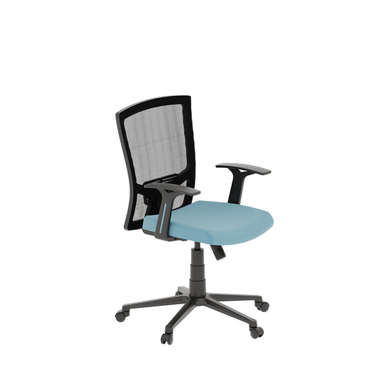 Flow Office Chair - Mesh - Mid Back - Sky Blue